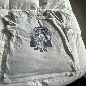 Brandy Melville Band Cropped Tee